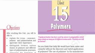 Polymers Part 1  Classification  Elastomer Fibres Thermoplastic amp Thermosetting  NCERT [upl. by Nuawd]