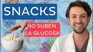 LOS 6 SNACKS PARA DIABETES 🍿que no suben la glucosa [upl. by Maite252]