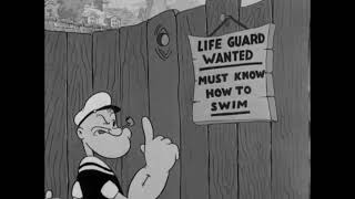 Popeye The Sailor  I Wanna Be a Lifeguard 1936 Opening and closing AAP Titles [upl. by Antoinette871]