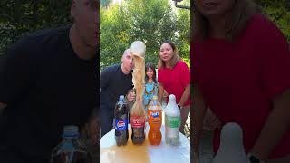 Pepsi Coca Cola Fanta Sprite VS Mentos shorts 1000 Experiments [upl. by Seligman]