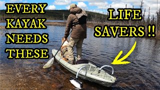 BUILD KAYAK STABILIZERS IN 20 MINUTES  SAVE YOUR LIFE Carry more gear AND your dog [upl. by Mcclimans177]