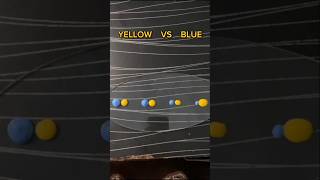 acrylic color YELLOW VS BLUE 10 to 100 colormixing colormixing colors shorts [upl. by Asssilem]