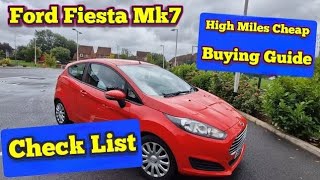 Ford Fiesta Mk7  Buyers guide  Used car  High miles  Mechanics checklist  Zetec 125  Duratec [upl. by Cherey580]