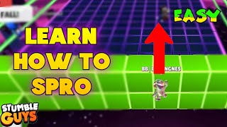 HOW TO DO SPRO IN STUMBLE GUYS  STUMBLE GUYS  SPRO TUTORIALS [upl. by Robinette801]