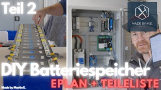 DIY Batteriespeicher 143 kWh LiFePo4 für Solar  Photovoltaik Anlage  Teil 2 Die Verteilung [upl. by Bergerac]