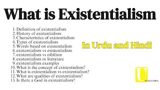 What is Existentialism Characteristics  existentialism vs absurdism  Existentialism vs nihilism [upl. by Mccully]