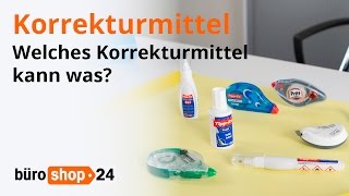 Korrekturflüssigkeit Korrekturstift oder Korrekturroller [upl. by Teak]