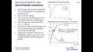 V25 Wechselstromtechnik Instationäre Vorgänge Folien W35 bis WÜ7 [upl. by Germain]