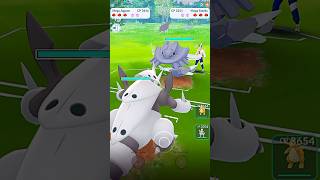 Mega Steelix VS Mega Aggron PVP Steel Battle in pokemongo [upl. by Asyral871]