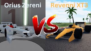 Battle of the Formulas Orius Zereni vs Revenni XT3 in Car Crushers 2 [upl. by Charla]