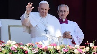 Osteransprache von Papst Franziskus auf dem Petersplatz [upl. by Sudhir]