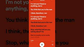 Therefore I am lyrics trending spotify lyrics shortsviral youtubeshorts viral [upl. by Desmond]