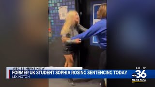 Sentencing for former UK student Sophia Rosing [upl. by Brooks]