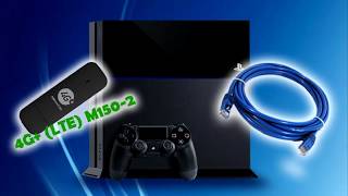 Как Подключить PS4 К Интернету Через ПК и 3G4G Модем [upl. by Coridon]