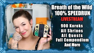 Breath of the Wild 100 SPEEDRUN  LIVESTREAM [upl. by Neron803]