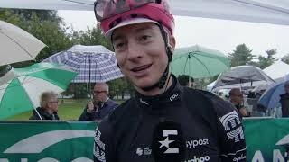 Neilson Powless  Interview at the start  Tre Valli Varesine 2024 [upl. by Piselli612]