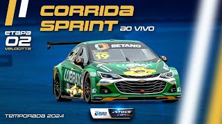 STOCK CAR 2024 AO VIVO  2ª ETAPA  CORRIDA SPRINT  VELOCITTA SP [upl. by Bore]