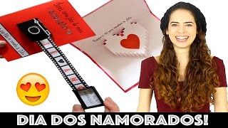 DIY CARTÃO CRIATIVO PRO DIA DOS NAMORADOS  Paula Stephânia [upl. by Ernie]