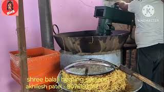 biomass stove  pellet stove namkeen bhatti install in namkeen industry [upl. by Vitia471]