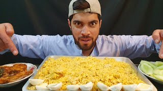 Eating Delicious Eggs Biryani and Crispy Fishs  Relaxing ASMR [upl. by Ennaerb]