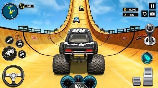 Monster Truck Ramp Racing  Mega Rump Monster Truck Racing  Monster Truck Racing [upl. by Arte891]