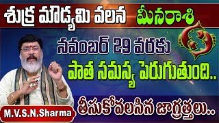 shukra moudyami effects on meena rasi  శుక్ర మౌడ్యమి వలన మీన రాశి  meena rasi phalithalu [upl. by Venu968]