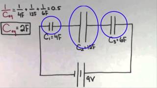 Capacitores en serie  Circuitos  Física  Khan Academy en Español [upl. by Naniac]