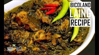 Laing Recipe w CostingㅣBicolano Laing RecipeㅣDried Taro Leaves in Coconut Milk [upl. by Sev86]