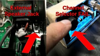 Fine Tune CB Shop  Stryker Radio SR 955 Channel Selector FAIL  External Speaker Jack WARNING [upl. by Akela]