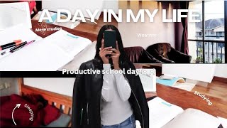 Day in my life 🧬  School day Routine 💤 Studying 🎧Snacks 🎀 and more [upl. by Airt395]