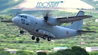 CLOSEUP ALENIA C27J SPARTAN TAKEOFF [upl. by Balliett]