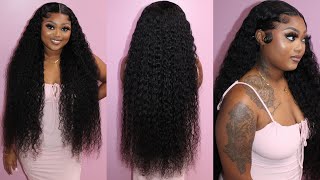 Summer Ready Fluffy 36 Inch Water Wave Wig Install  Perfect Vacation Hair  Asteria Hair [upl. by Mainis]