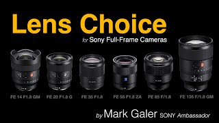 Best Lens Choice for Sony Alpha Full Frame Cameras [upl. by Enibas]