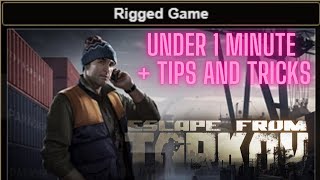 Rigged Game Escape From Tarkov Under A Minute Guide Shoreline Skier Fast Guide eft [upl. by Leonard]