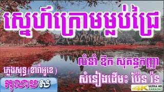 ស្នេហ៍ក្រោមម្លប់ជ្រៃ ភ្លេងសុទ្ធ ឱក សុគន្ធកញ្ញា លំនាំបទពីដើម ប៉ែន រ៉ន  កុលាបស ខារ៉ាអូខេ បទស្រី [upl. by Guerin]