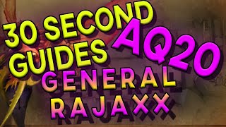 General Rajaxx  30 Second Guides  AQ20 [upl. by Heddy]