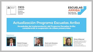 Webinar Actualización Programa Escuelas Arriba [upl. by Bittencourt40]