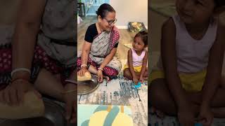 Making Ruti Dough with Thammi cutebaby baby [upl. by Ahsenav]