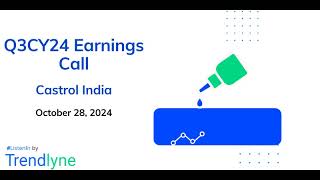 Castrol India Earnings Call for Q3CY24 [upl. by Airehs]