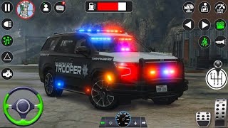 Police car purple Hilux chase the noty boys car on the road Police car chase game [upl. by Allecnirp193]