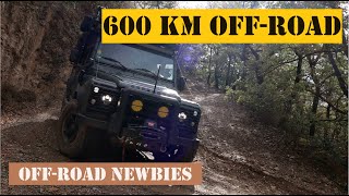 Driving 600 km offroad from Andorra into Spain  Land Rover Defender 130 [upl. by Gnot484]