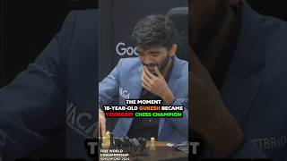 Gukesh STARTS CRYING After BECOMING the YOUNGEST WORLD CHESS CHAMPION EVER in CHESS HISTORY [upl. by Joy]