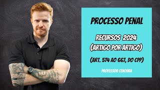 AULA 11  PROCESSO PENAL  RECURSOS ARTIGO POR ARTIGO  PROFESSOR CENOURA [upl. by Shani]