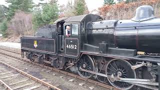 STRATHSPEY RAILWAY 46512 BOAT OF GARTEN [upl. by Landa]