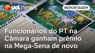 Funcionários do PT na Câmara ganham prêmio na Mega da Virada cinco anos após acertarem MegaSena [upl. by Ger]