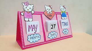 Origami Calendar  Easy Paper Crafts  paper desk calendar 5 minutes Crafts Simple Craft for kids [upl. by Wolbrom]