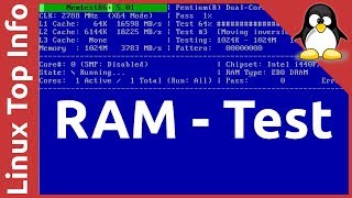 RAM memory test with Memtest86 v501 [upl. by Ma]