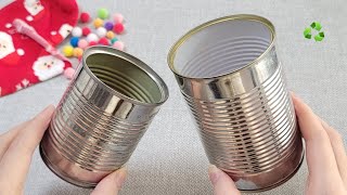 VERY Beautiful  Christmas decoration idea with Tin cans  Genius recycling crafts  DIY hacks [upl. by Raddi729]