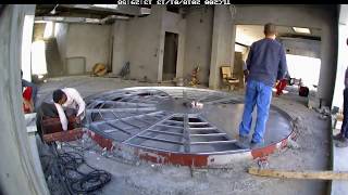 Weizhong revolving car turntable installation [upl. by Nodnab]