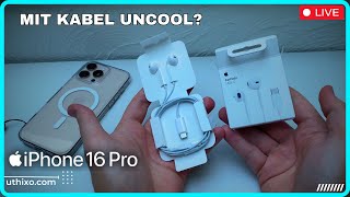 Apple Earpods USB C unpacking review amp TEST auf DEUTSCH uncool Echte Köpfhörer mit Kabel für 16€ [upl. by Aicert]